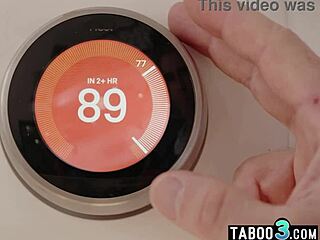 yo, watch this ac repairman trick busty housewife bella rolland into wild sex