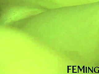 Feminge 4K - Stunning Threesome with Strapon and Scissoring to Dodge Eviction