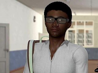 Mature cartoon featuring curvy babes and a huge black cock