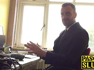 Busty Sub MILF Ass Wrecked Before Tasting Hot Cum Load