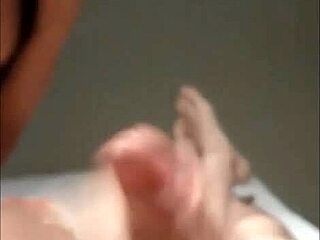 brunette sucks and swallows cum in pov cheating scene