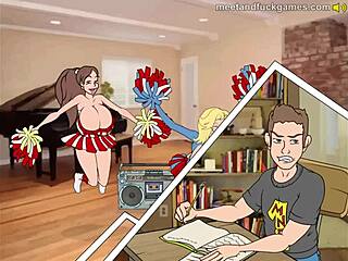 check out this hentai game where busty family cheer squad gets fucked with big cocks