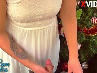Amateur Couple Cums Inside After Christmas Dinner POV