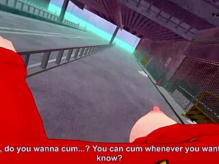 Misato Katsuragi says, 'Fuck my big ass in this POV scene from Evangelion.'