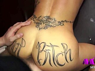 German milf Julia gets drilled by two young studs in brothel