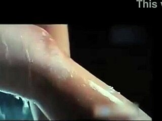 Hot teen relaxes in the shower after a long day