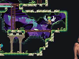 Bold training of the m angel in hentai game.