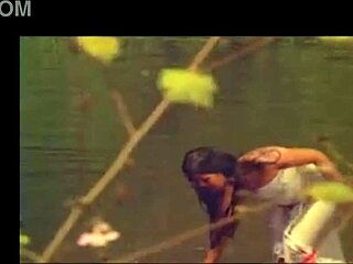 Hot teen relaxes in the shower after a long day