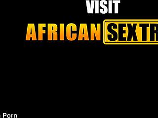 Petite 18+ african girl takes massive white dick in tight pussy