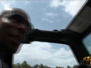 Kierra Raquel tackles Asante Stone’s huge BBC on the beach