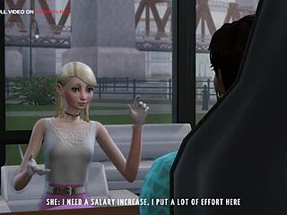 Cheating trailer babe takes money for sex from boss