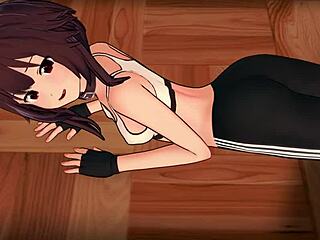 Look at horny megumin in sport outfit, what a tease!