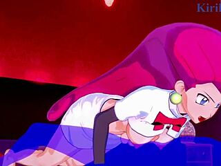 Lillie and Jessie Musashi in intense Pokemon hentai sex?