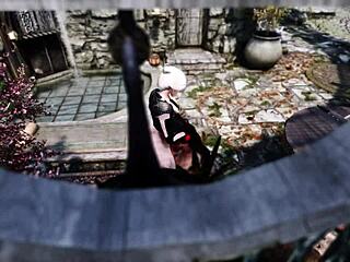 chaconne and aya have a public outdoor encounter