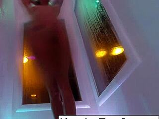 hot skinny brunette teen kendra cole masturbates in sexy solo shower