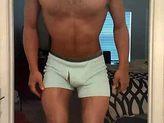 Black Amateur's Barefoot Workout Routine