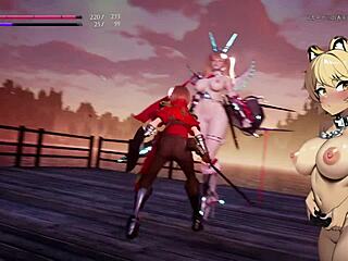 gentle witch encounter in anime hentai game