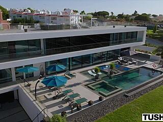 Anal-loving Merida and Jadilica ride hard in Tushy foursome