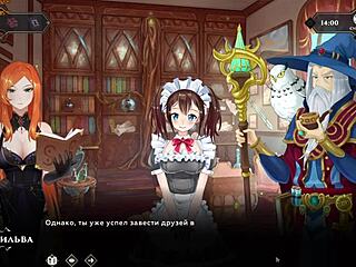 3D Shemale Teacher Sucks Big Cock in Bed