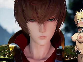 gentle witch encounter in anime hentai game