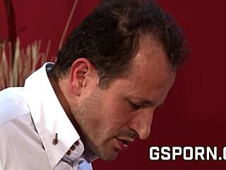 Hot busty milf fucking with double cumshot