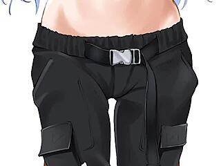 Minah blackmails you in hentai joi with socks.