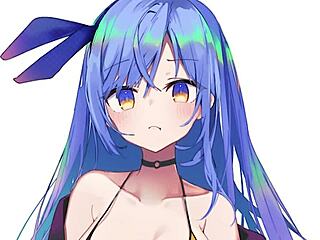 Minah blackmails you in hentai joi with socks.