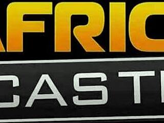 African casting features tight black pussy stretched by huge cock