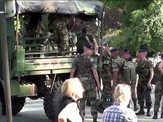 Cute Blonde Girl Fucked By Two Guys In Public Alley