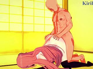 Kagura, Tae Shimura, Tsukuyo in Wild Gin Tama Hentai Sex