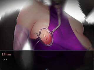 Mistress Feels Intense Pleasure as Boobs Are Sucked in Hentai Game