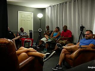 Blonde Punk Teen Gets Hardcore Gangbang With Massive Cocks And Creampie