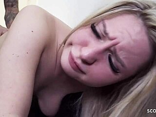 Steaming hot wife gets serviced by a well-endowed mailman, oblivious boyfriend watches