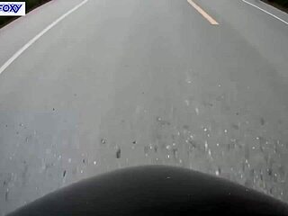 risky quick blowjob in public toilet by the road