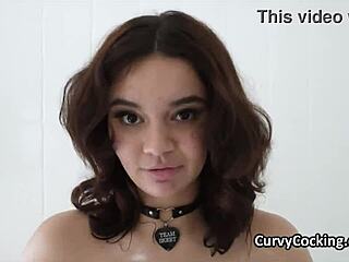 Busty Crystal seeks a dick after her shower