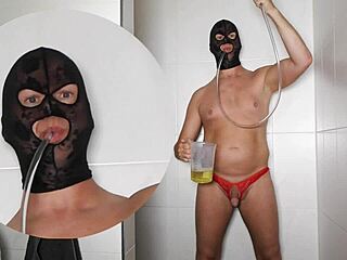 Extreme kinky man drinks pee for wild Dutch pleasure.
