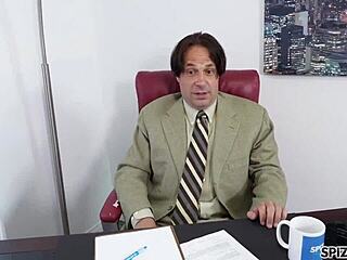 hey, spizoo's teen lexi lore gets punished hard by two monster cocks.