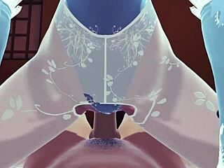 elsa from frozen gets creampied in hentai sex scene