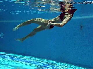 poolside MASTURBATION with teen tiffany tatum in tight solo action by the water