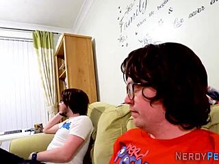 Slutty Amateur Sucks Nerds Dry! What a Wild First Time!