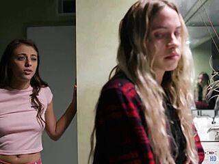 teen lesbian got tricked by a spoiled bitch... damn! 😡