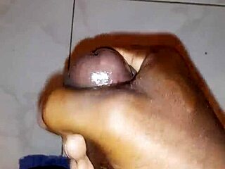 he fucks the fleshlight with his big black cock, building up to a massive cumshot in solo caribbean session