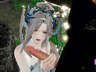 ninja character in cosplay can't endure anymore 😏