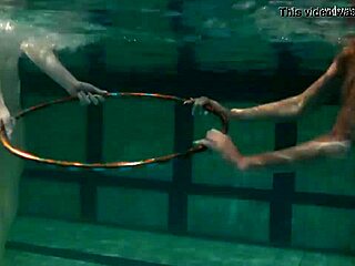 underwater acrobatics lesbians irina barna and anna feher
