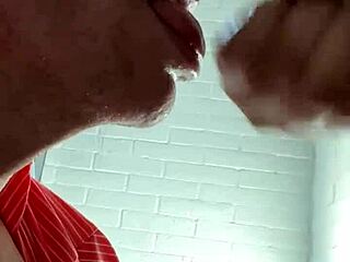 i'm gagging hard on friday in this nasty toilet scene, can't stop choking on it