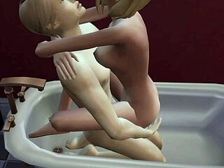 New alien girl gets fucked in the bath in this steamy anime
