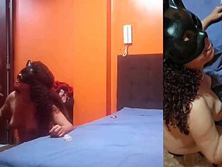 Latina mommy seduces young guy for quick bathroom sex and cumshot