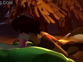 Furry Gostosa Mamando Gostoso no Pau