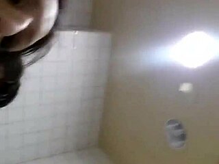 Moon got bent over for wild anal in a public bathroom setting