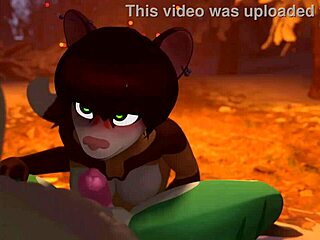 Furry Gostosa Mamando Gostoso no Pau